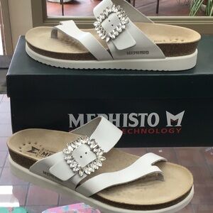 Mephisto White Women's Sandals